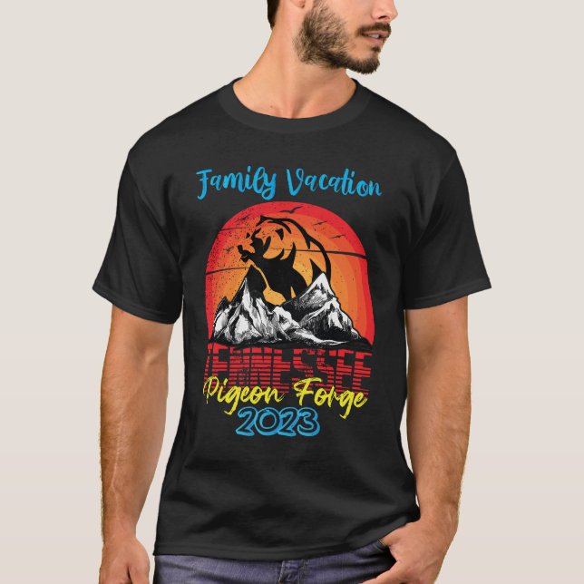 Tennessee Family Vacation 2023 Pigeon Forge T-Shirt (Front)