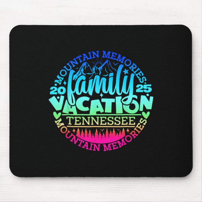 Tennessee Family Vacation Road Trip 2025 Mountain  Mouse Mat (Front)