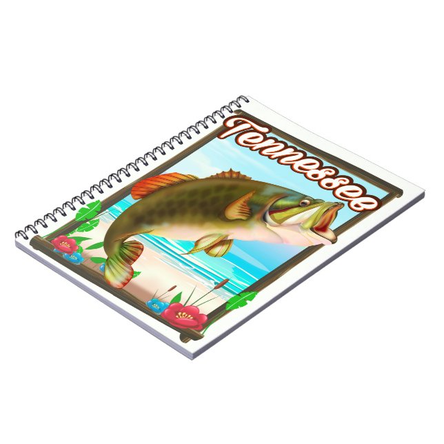 Tennessee Fishing poster. Notebook (Left Side)