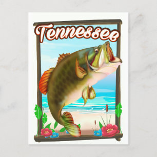 Tennessee Fishing poster. Postcard