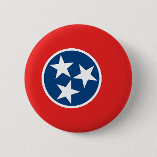 Tennessee Flag 6 Cm Round Badge