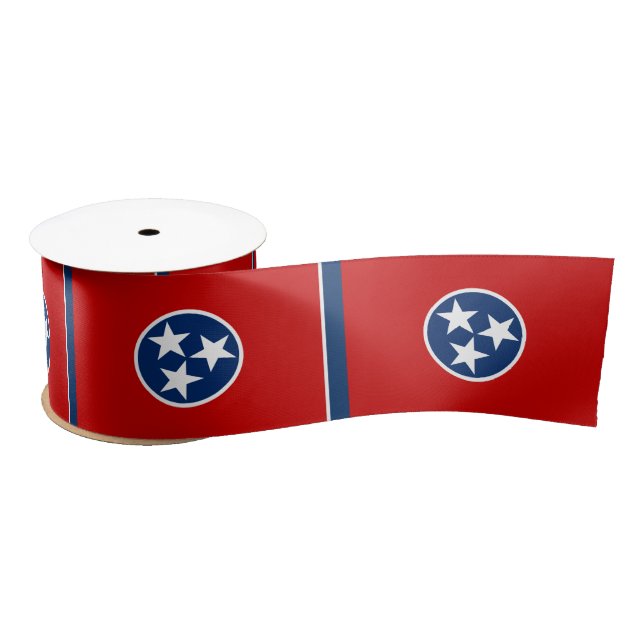 Tennessee Flag & America States USA travel/sports Satin Ribbon (Spool)