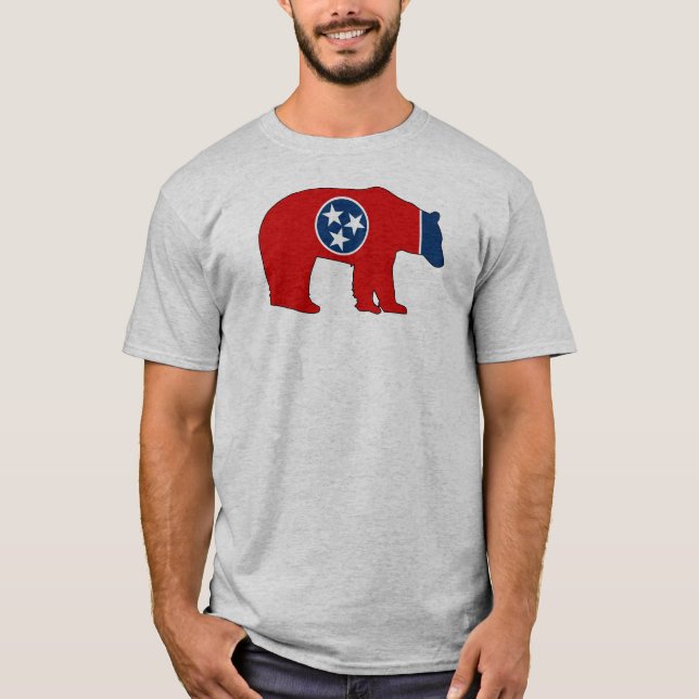 Tennessee Flag Bear T-Shirt (Front)