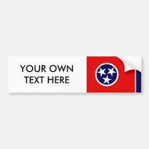 TENNESSEE Flag Bumper Sticker