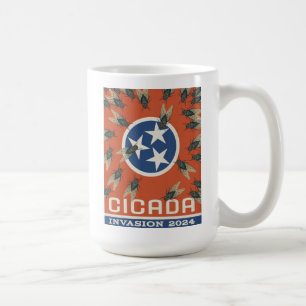 Tennessee Flag Cicada Invasion Coffee Mug