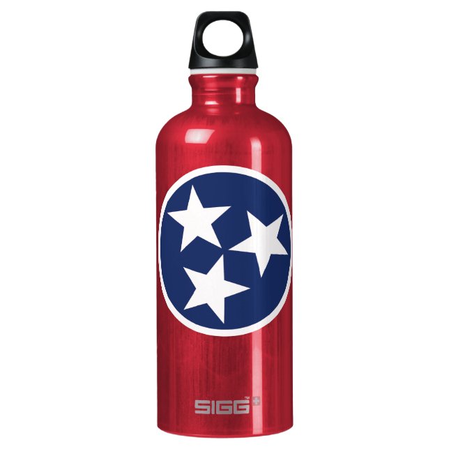 Tennessee Flag Emblem Water Bottle (Front)