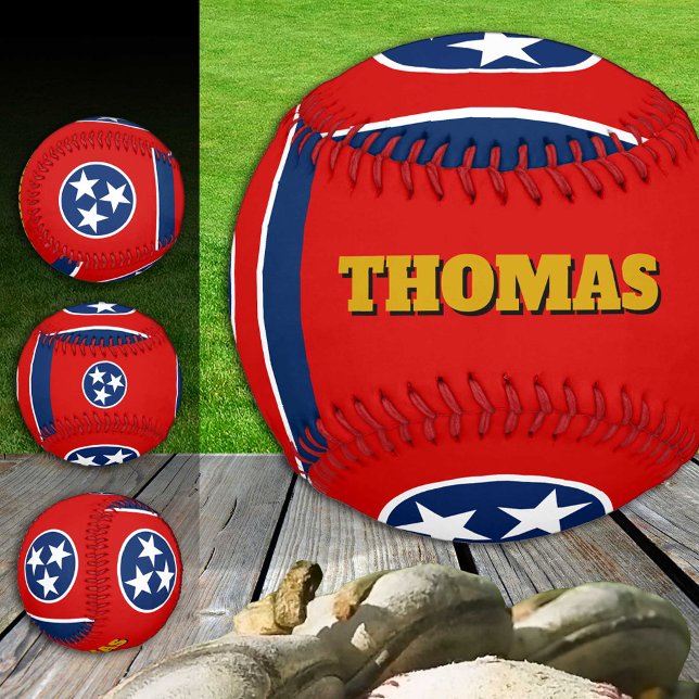 Tennessee Flag, Monogram / Baseball Balls (Creator Uploaded)