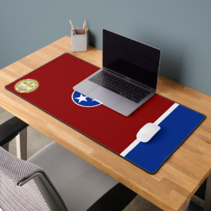 Tennessee flag-Seal Desk Mat