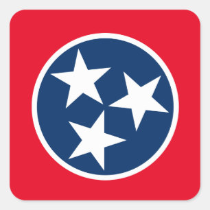 Tennessee Flag Square Sticker