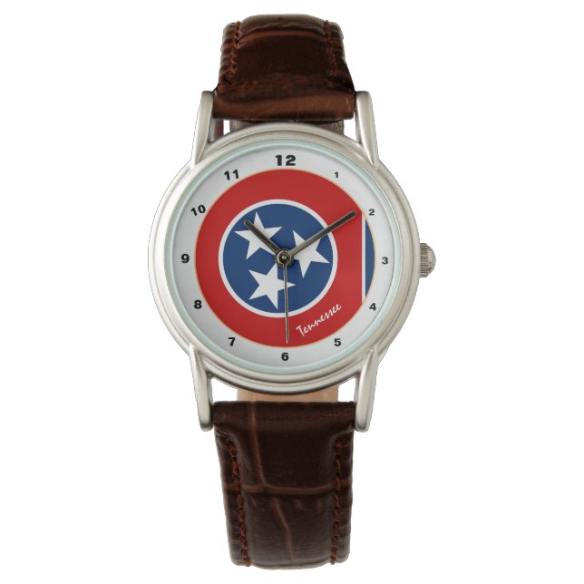 Tennessee Flag & Tennessee fashion USA /design Watch (Front)