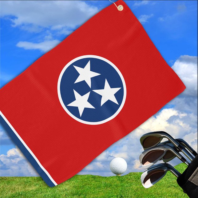 Tennessee Flag & Tennessee State USA golf /sport Golf Towel (Creator Uploaded)