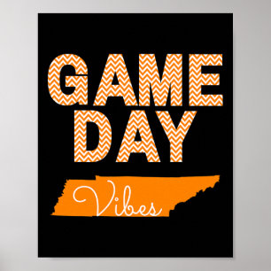 Tennessee Football Game Day Vibes Fall Tailgate  Poster