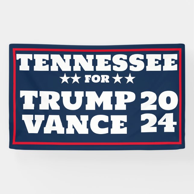 Tennessee for Trump Vance 2024 Banner (Horizontal)