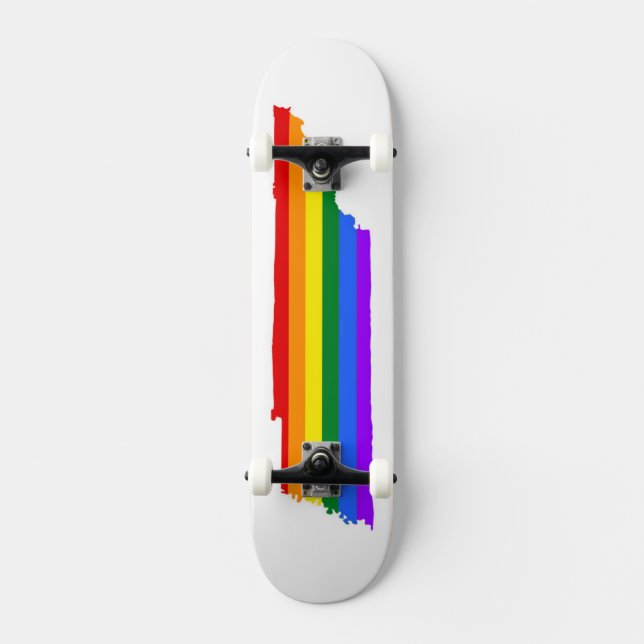 Tennessee Gay Pride Skateboard (Front)