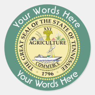 Tennessee Great Seal Custom Sticker
