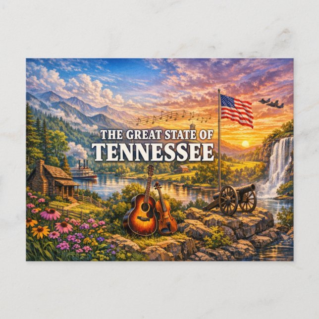 Tennessee Greetings Postcard  (Front)