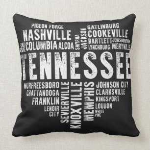 Tennessee Heart Love Knoxville Nashville Memphis  Cushion