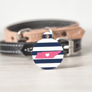 Tennessee Heart Pet Tag