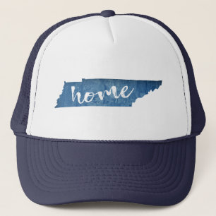 Tennessee Home Wood Grain Trucker Hat