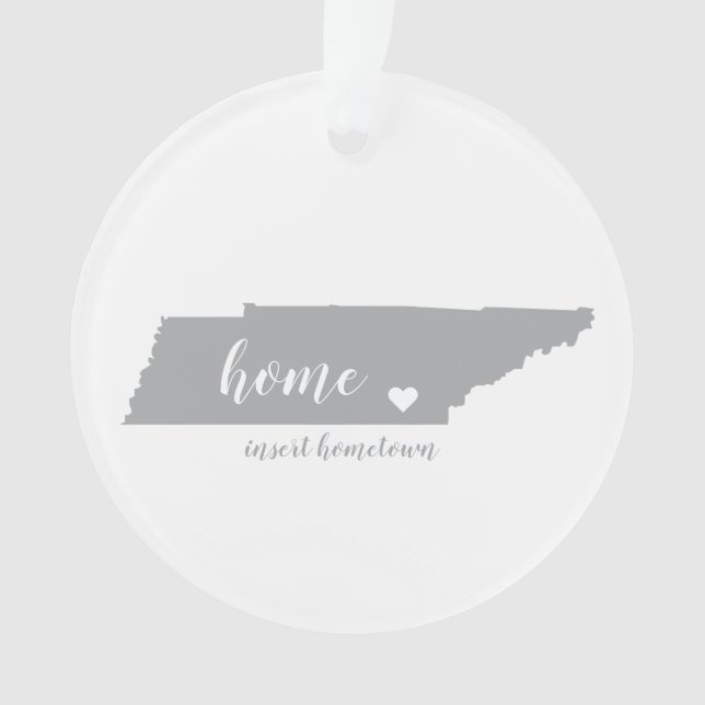 Tennessee Hometown Personalised Ornament (Front)