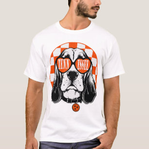 Tennessee Hound Orange White Rocky Top TN Dog
