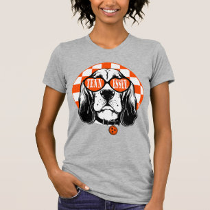 Tennessee Hound Orange White Rocky Top TN Dog