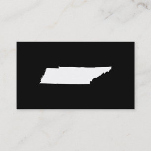 Tennessee in White Business Card