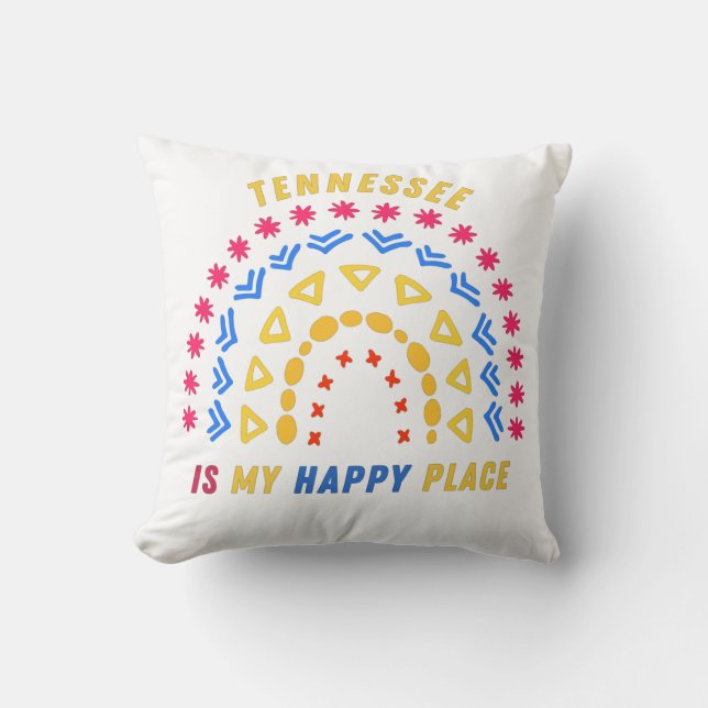 Tennessee is my happy place cushion (Front)