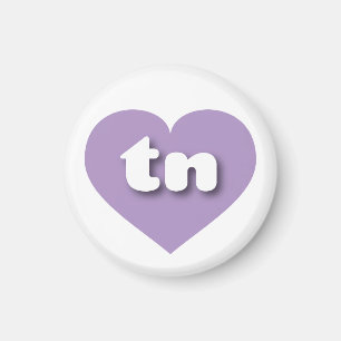 Tennessee lavender heart - I love tn Magnet