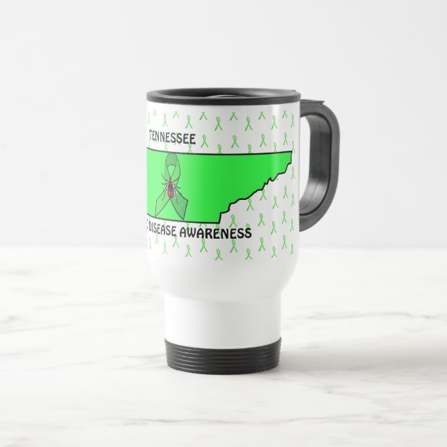 Tennessee Lyme Disease Awareness Coffee Mug (Front Right)