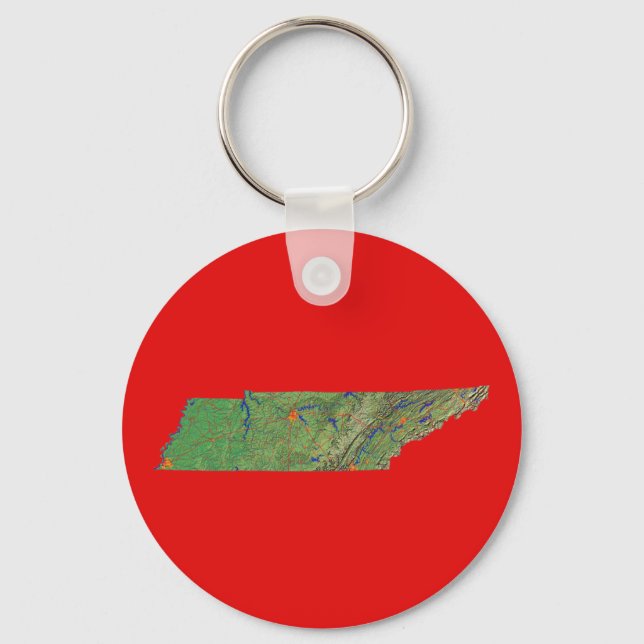 Tennessee Map Keychain (Front)