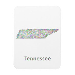 Tennessee map magnet