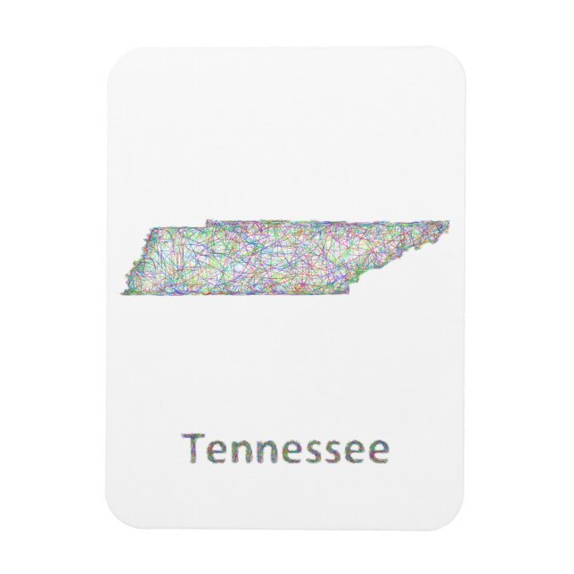 Tennessee map magnet (Vertical)