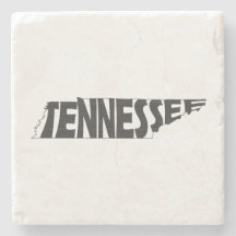 Tennessee Map Shaped State Name Black Word Art