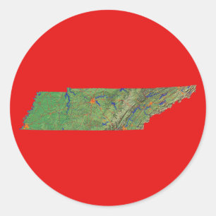Tennessee Map Sticker