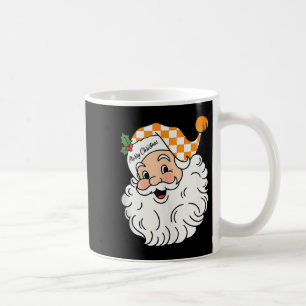 Tennessee Merry Christmas Santa Checkerboard Orang Coffee Mug