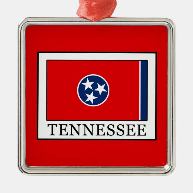 Tennessee Metal Tree Decoration (Front)
