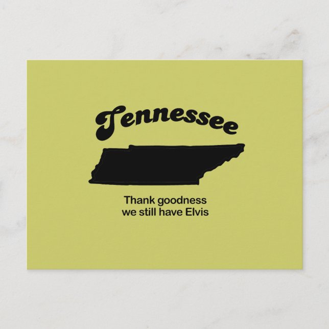 Tennessee Motto - Thank goodness Postcard (Front)