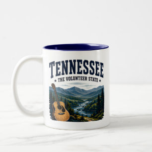Tennessee Mountain Music Journey Two-Tone Coffee Mug