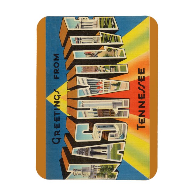 Tennessee, Nashville Magnet (Vertical)