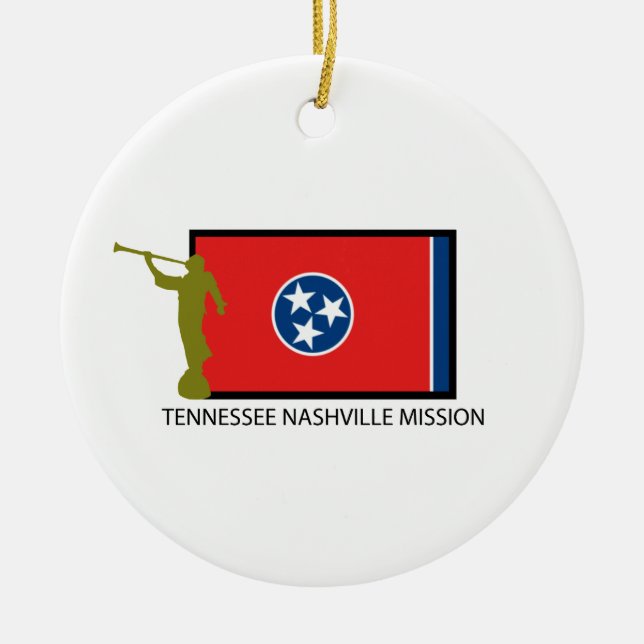 TENNESSEE NASHVILLE MISSION LDS CTR CERAMIC TREE DECORATION (Front)
