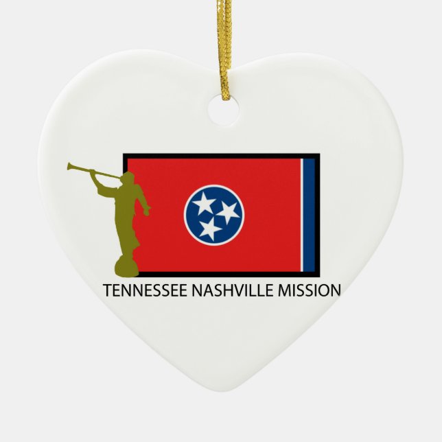TENNESSEE NASHVILLE MISSION LDS CTR CERAMIC TREE DECORATION (Front)