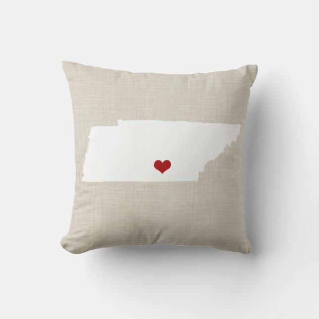 Tennessee New Home State Throw Pillow 16" x 16" (Front)
