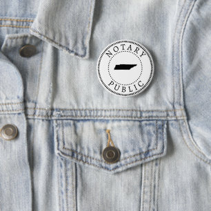 Tennessee Notary Public 6 Cm Round Badge