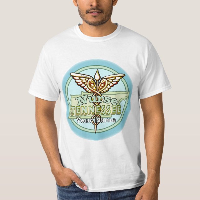 Tennessee Nurse Caduceus T-Shirt (Front)