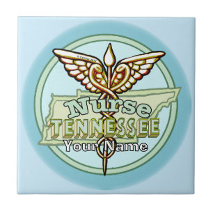Tennessee Nurse Caduceus Tile