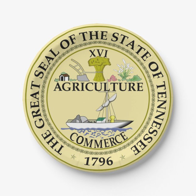 Tennessee Paper Plate (Front)