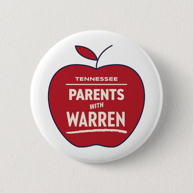 Tennessee Parents With Elizabeth Warren 6 Cm Round Badge (Front)