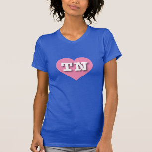 Tennessee Pink Heart - I love TN T-Shirt
