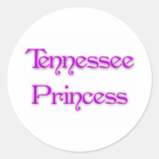 Tennessee Princess Classic Round Sticker